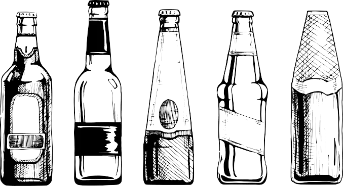 Cocktail mit Eiswürfeln an der Bar